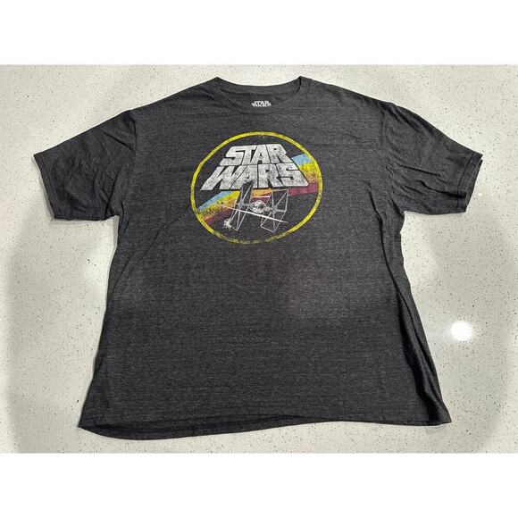 Star Wars Other - Star Wars Mens Size XTRA LARGE Heather Gray T-Shirt TIE Fighter Spaceship